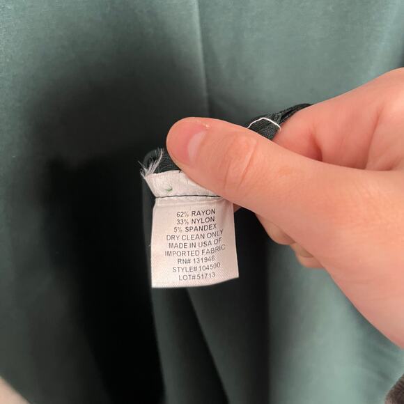 Jude Connally Green Shift Dress Small Jude Cloth Christmas Preppy Classic Style - Picture 7 of 7